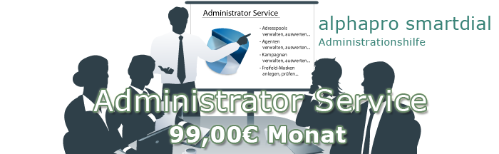 alphapro smartdial Administrator Service Angebot